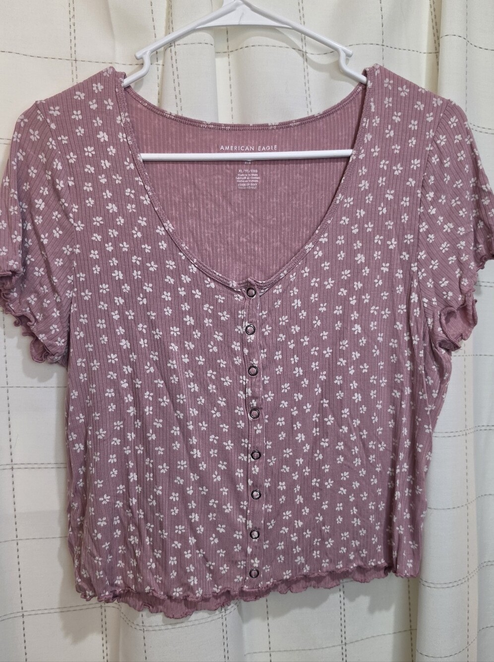 American Eagle Ribbed Tee